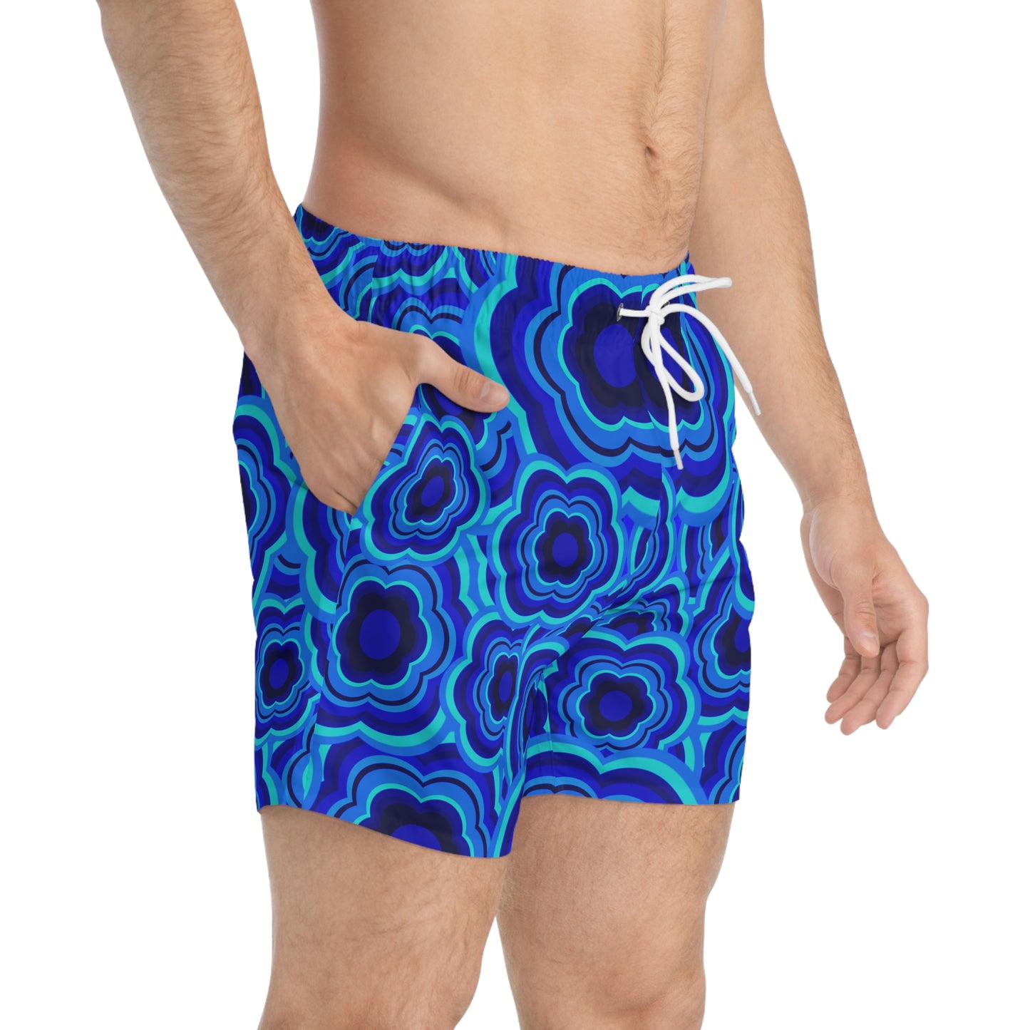 Blue Period Flower Power Swim Trunks