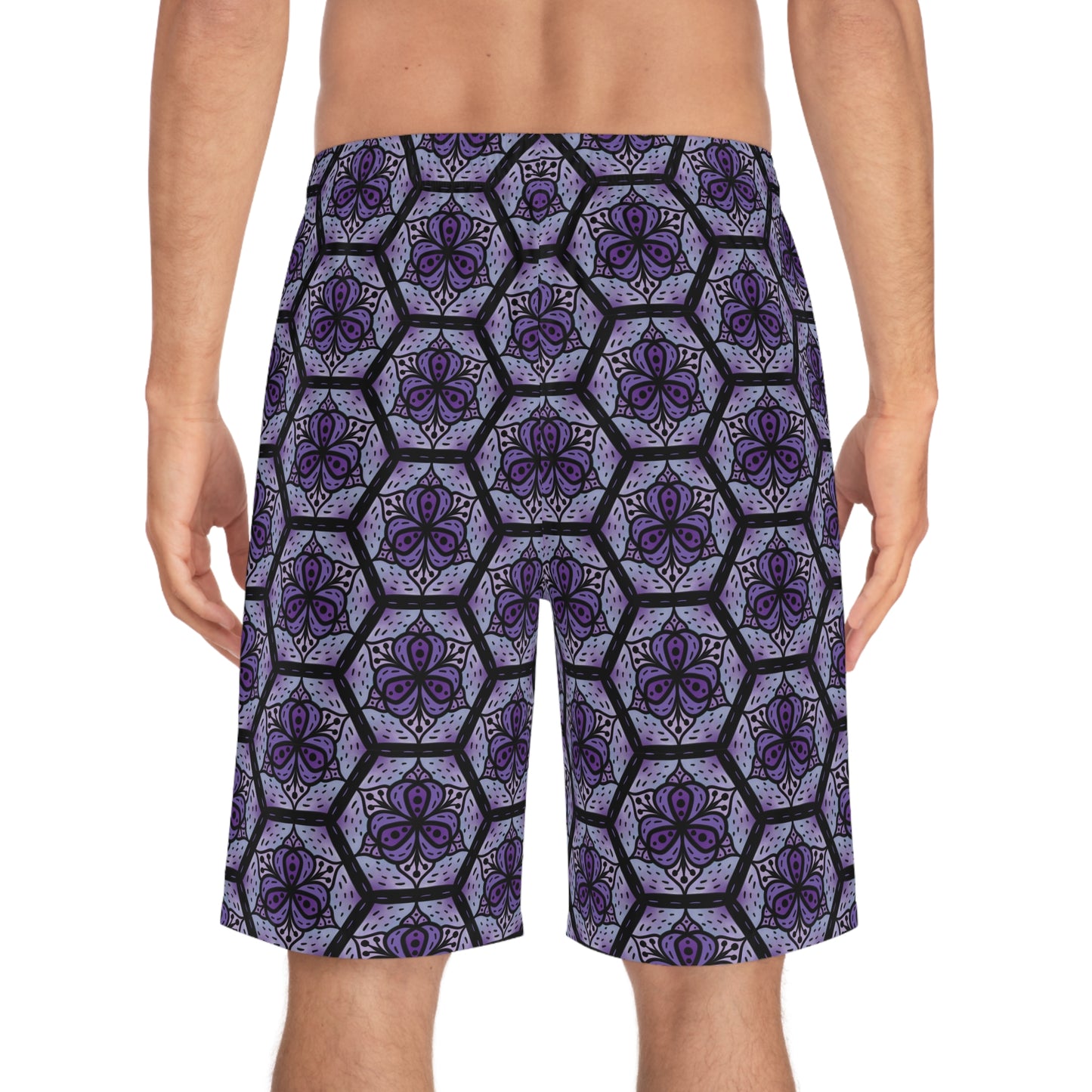 Midnight Blossom Board Shorts