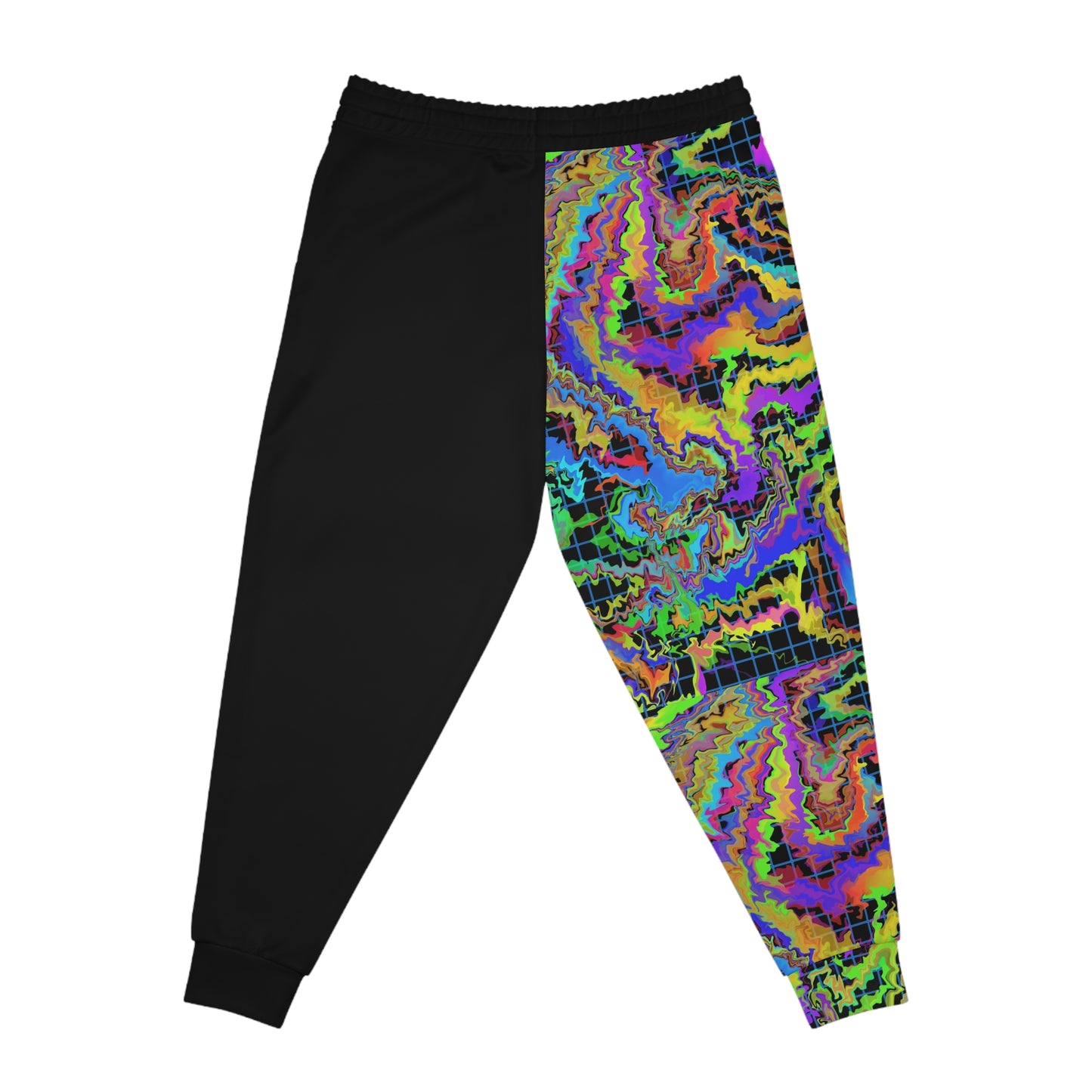 Dark Rainbow Split Leg Athletic Joggers
