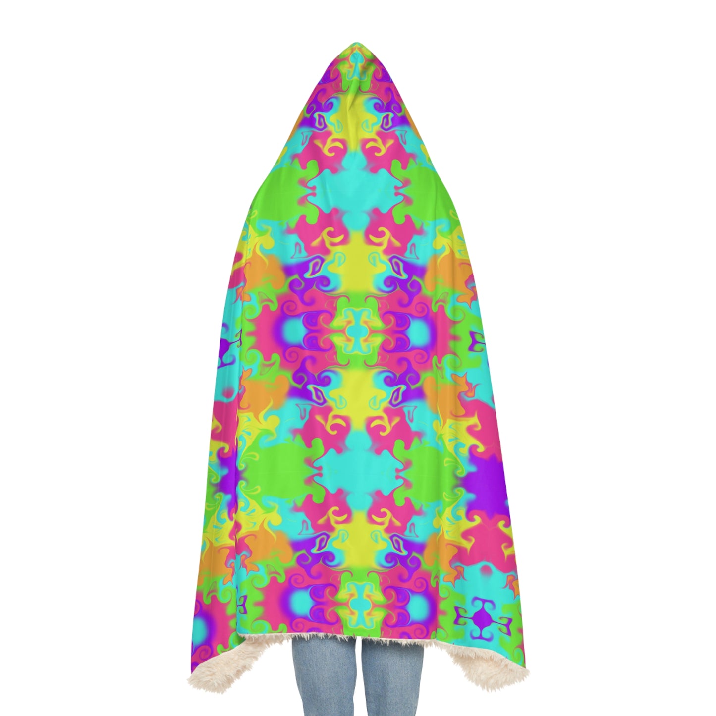 Neon Bloom Snuggle Blanket