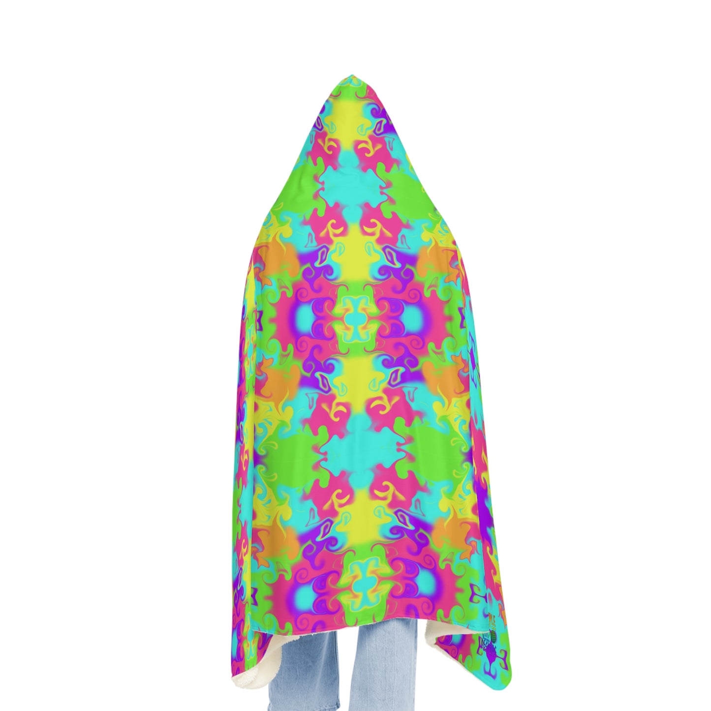 Neon Bloom Snuggle Blanket