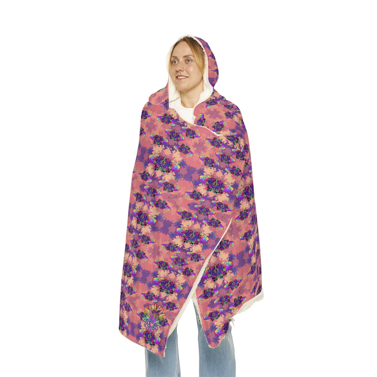 Neon Flutter Snuggle Blanket