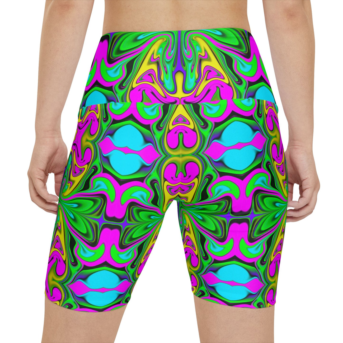 Psychedelic Garden Workout Shorts