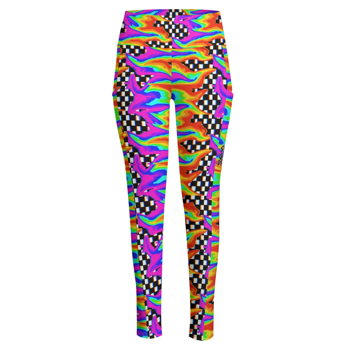 Rainbow Glitch Leggings