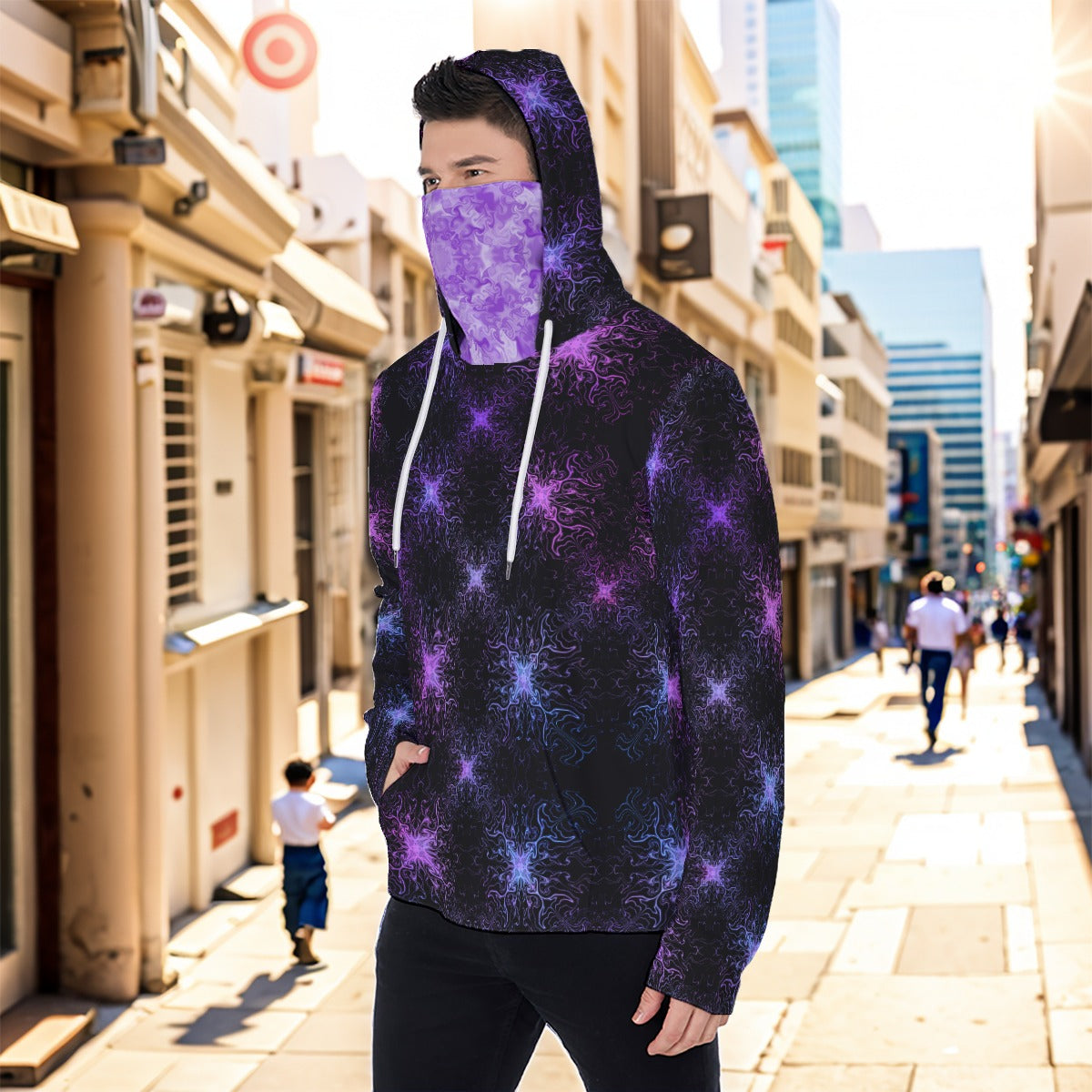 Cosmic Burst Masked Hoodie