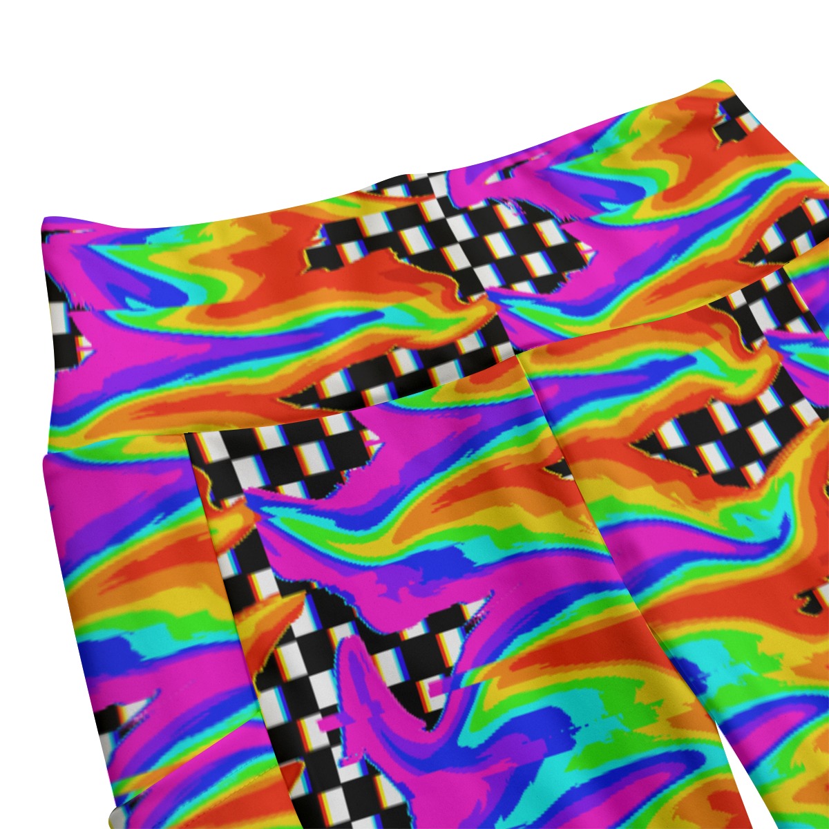 Rainbow Glitch Leggings