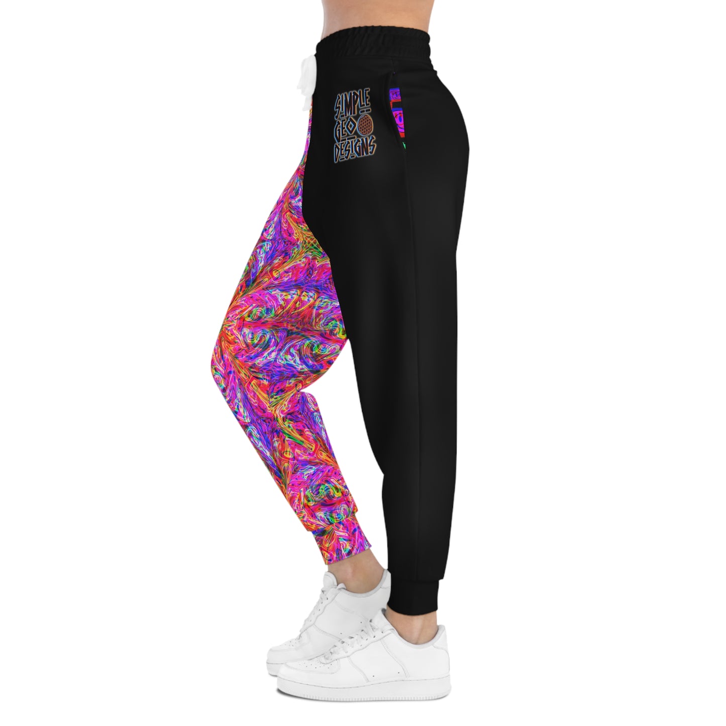 Psychedelic Split Leg Athletic Joggers
