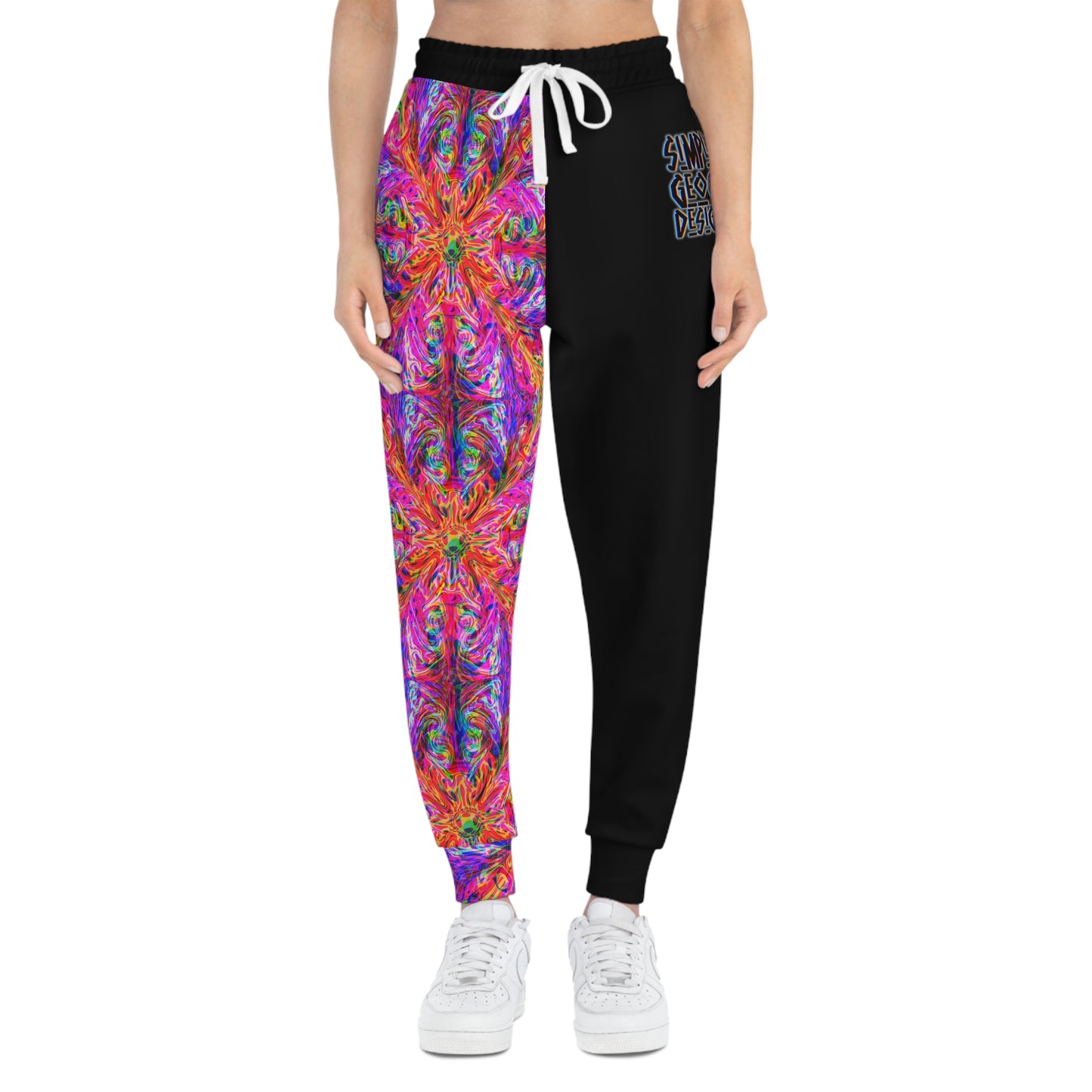 Psychedelic Split Leg Athletic Joggers
