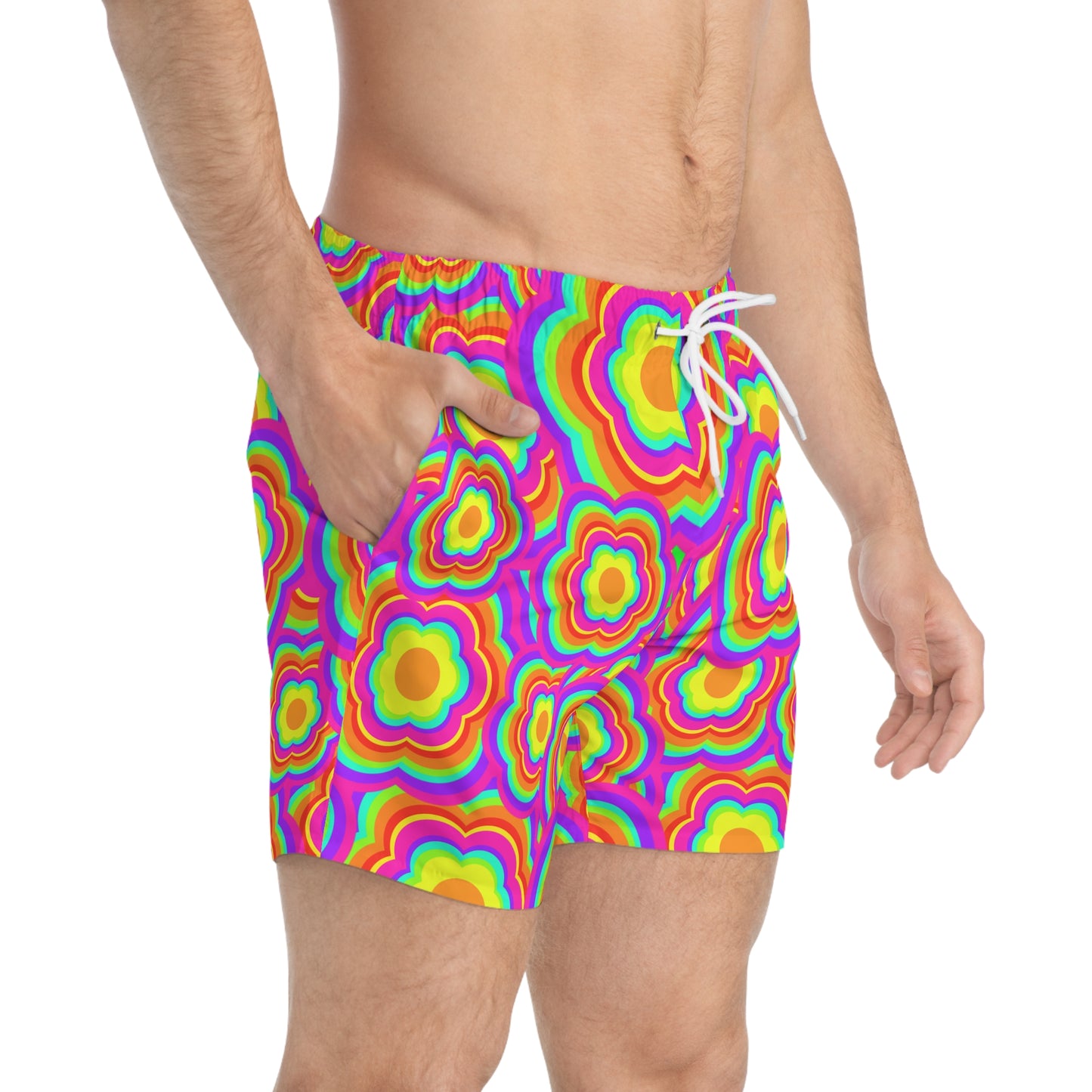 Flower Power Swim Trunks