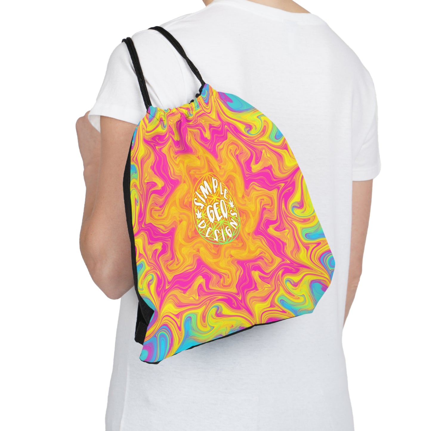 Sun Burst Drawstring Bag