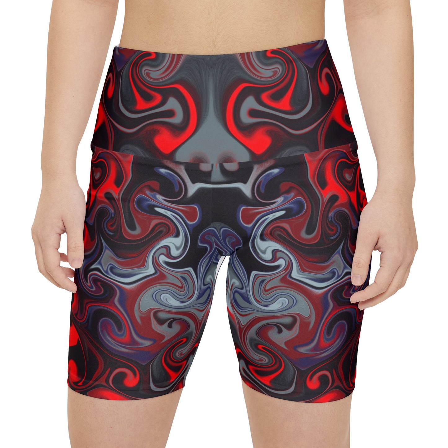 Psychedelic Inferno Workout Shorts