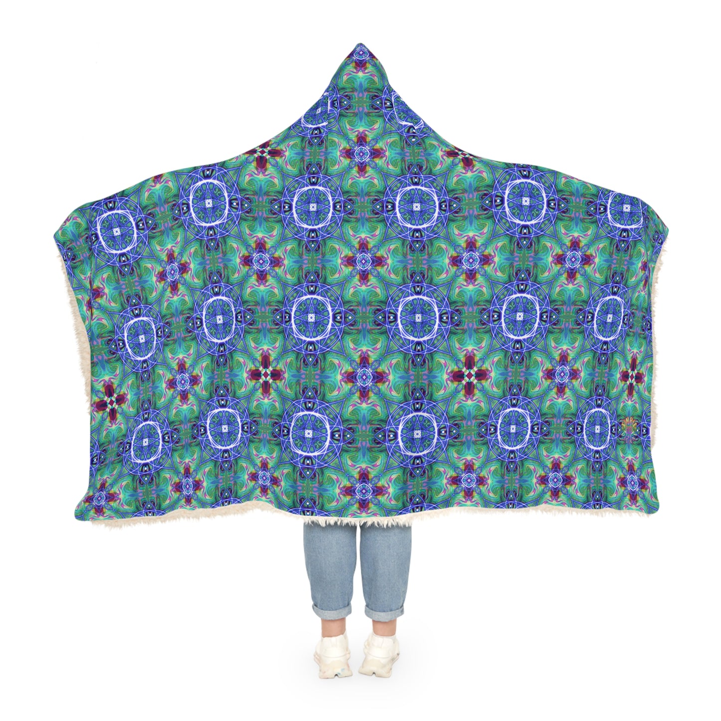 Kaleidoscope Blue Dream Snuggle Blanket