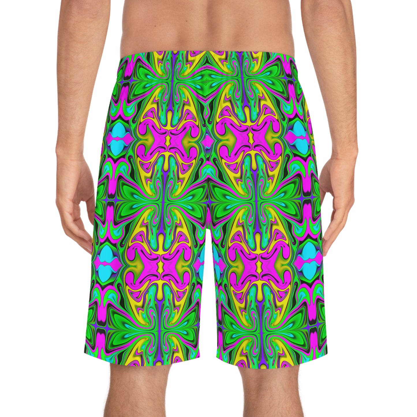Psychedelic Garden Board Shorts