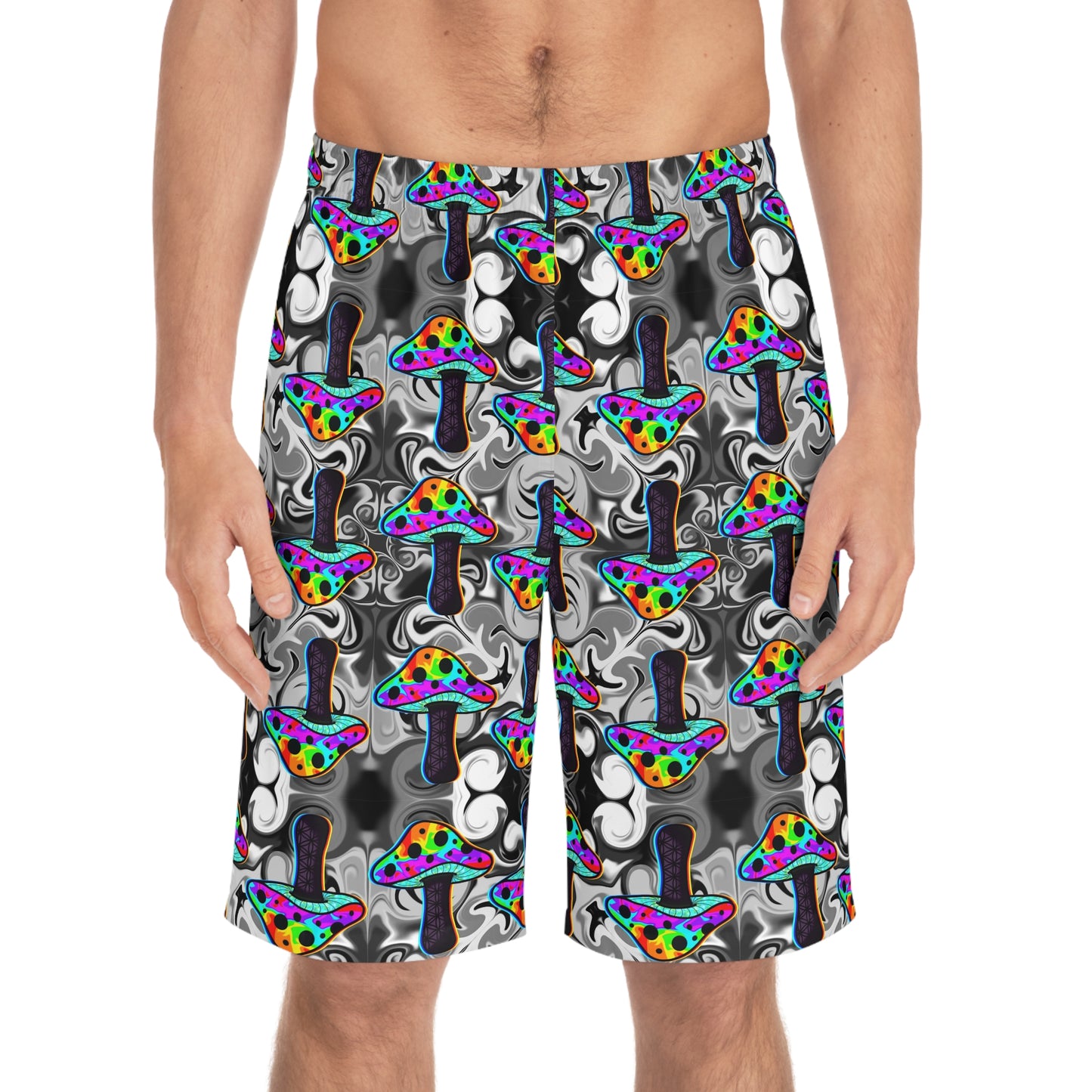 Rainbow Mushi Board Shorts