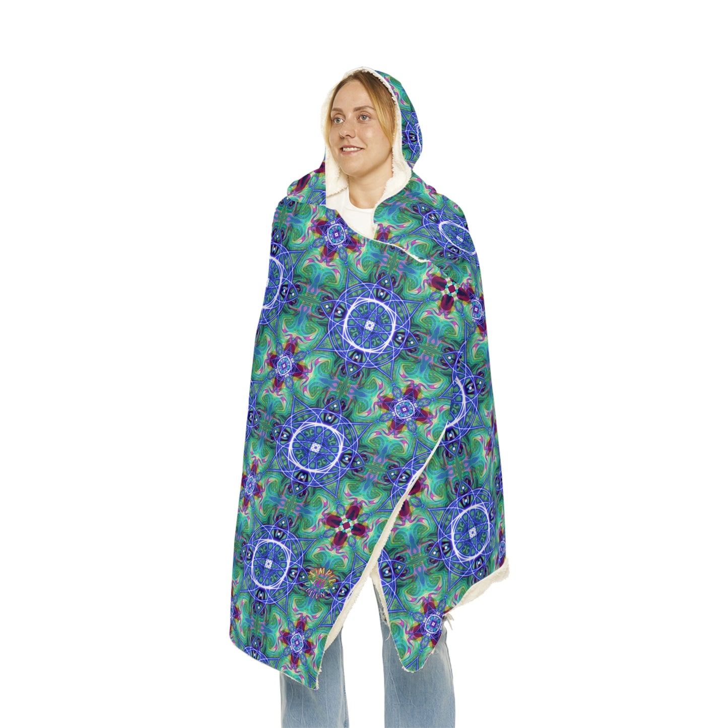 Kaleidoscope Blue Dream Snuggle Blanket