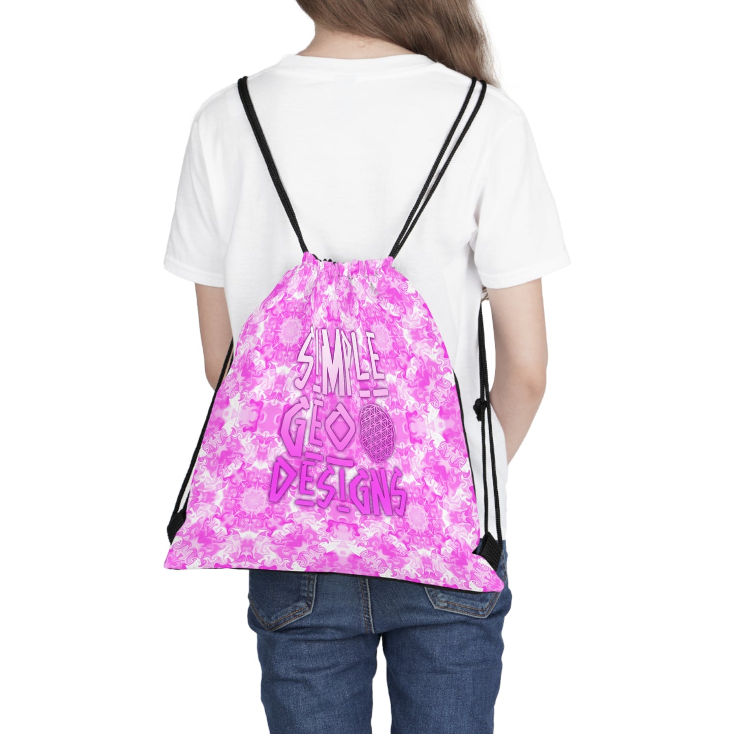 Pink Dream Drawstring Bag