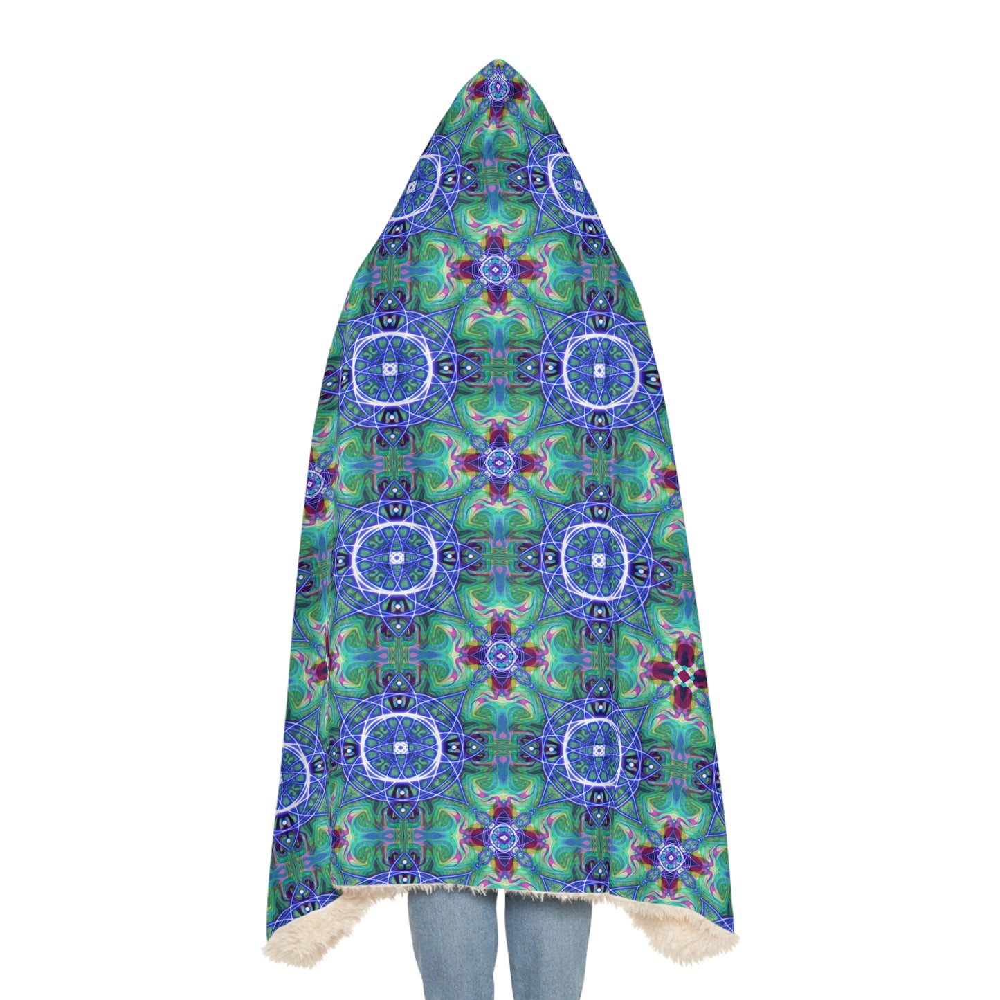 Kaleidoscope Blue Dream Snuggle Blanket