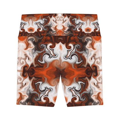 Autumn Swirl Workout Shorts