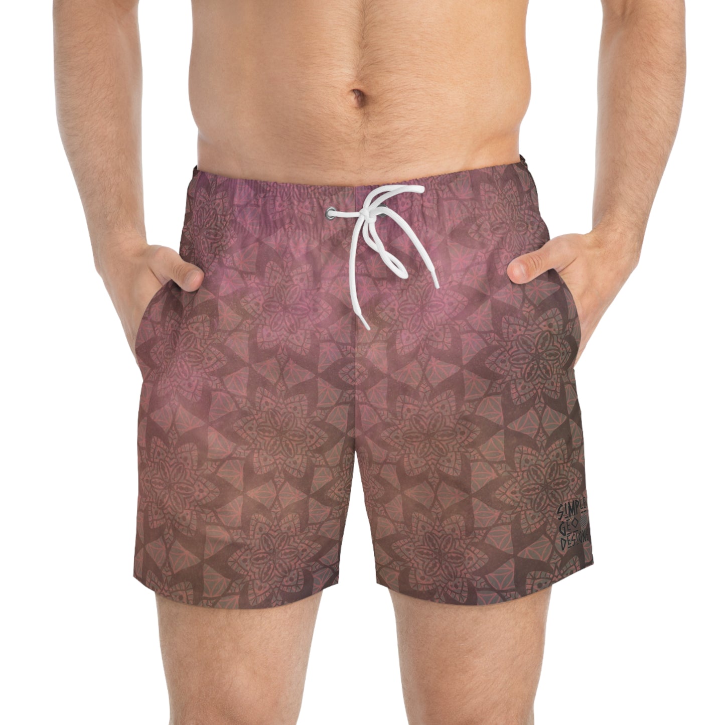 Earth Tones Swim Trunks