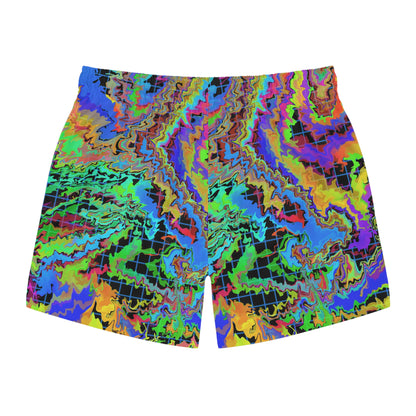 Dark Rainbow Swim Trunks