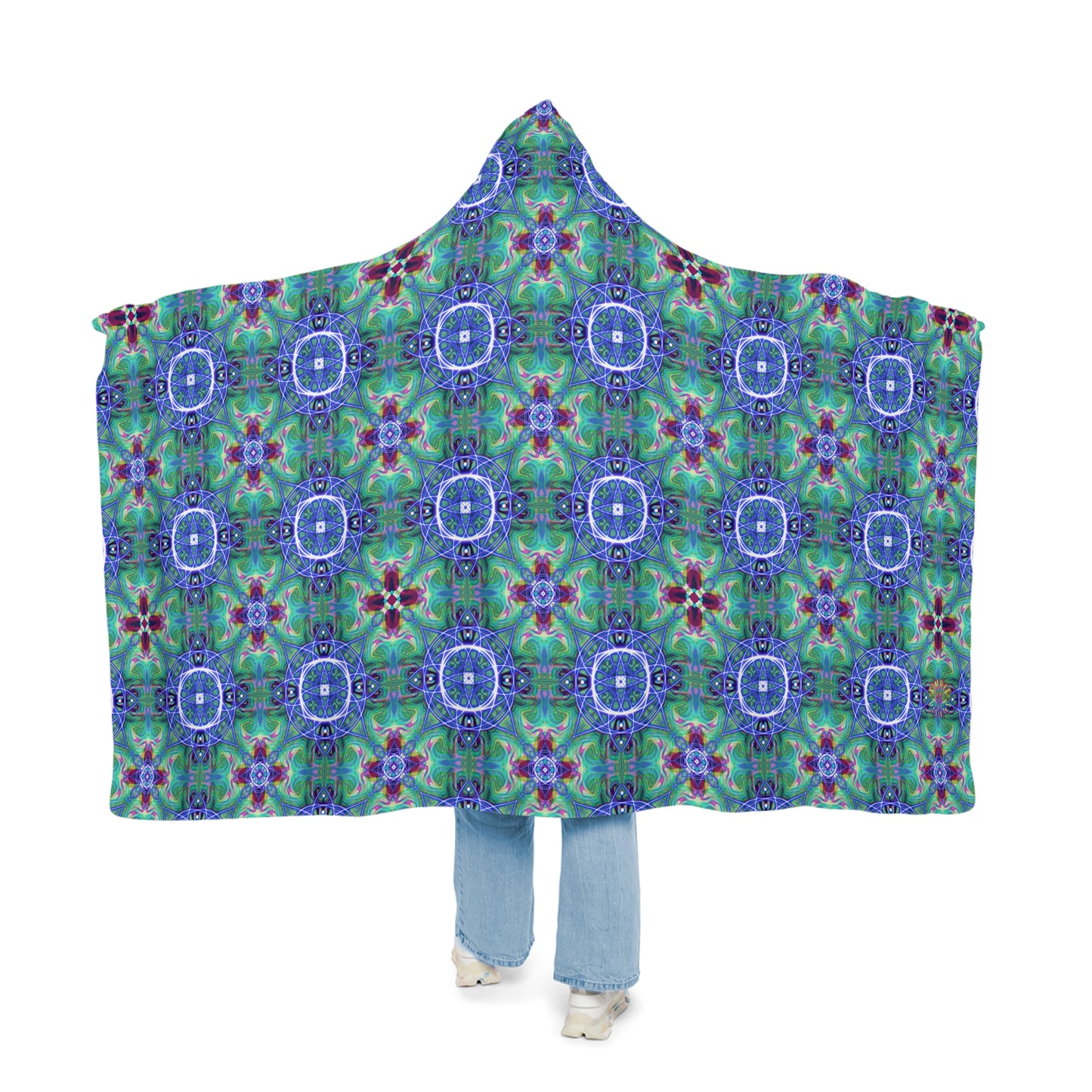 Kaleidoscope Blue Dream Snuggle Blanket