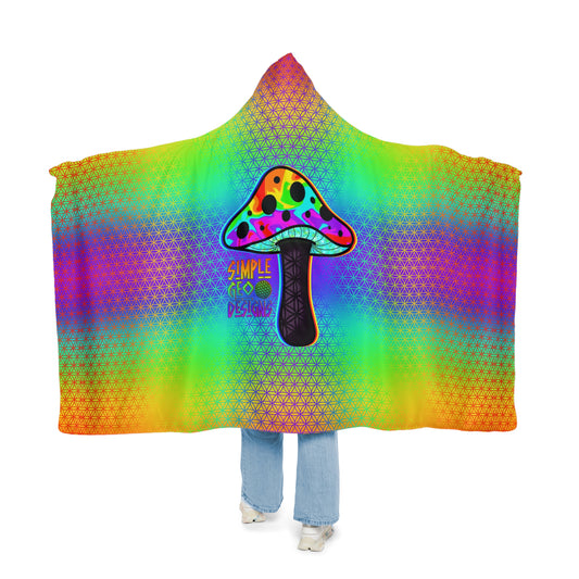 Rainbow Flower of Life Snuggle Blanket