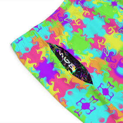 Neon Bloom Board Shorts