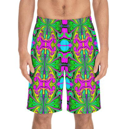 Psychedelic Garden Board Shorts