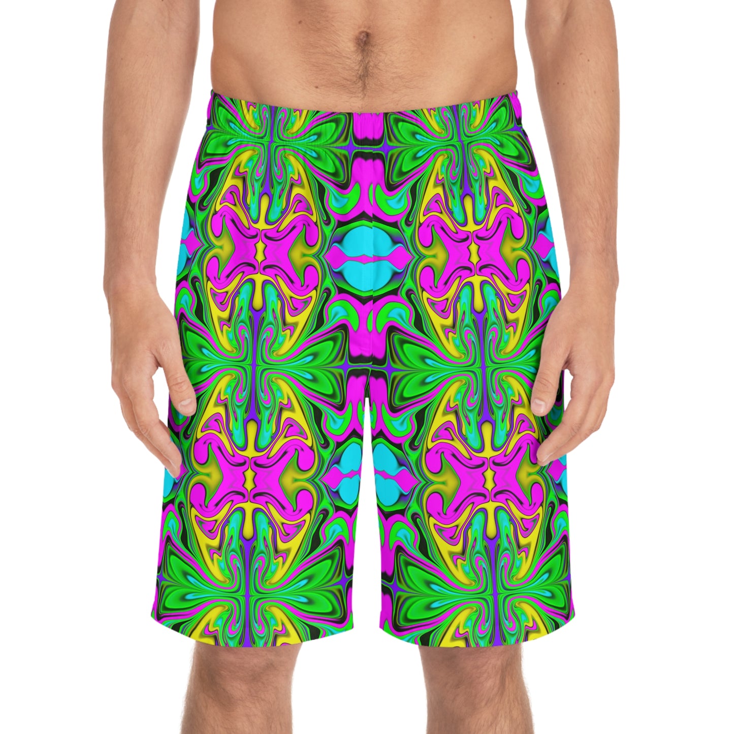 Psychedelic Garden Board Shorts