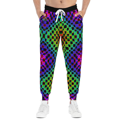 Trippy Rainbow Athletic Joggers