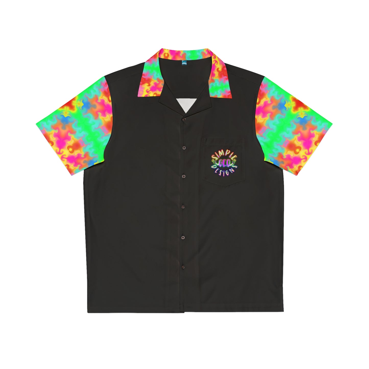 Cosmic Kaleidoscope Skull Hawaiian Shirt