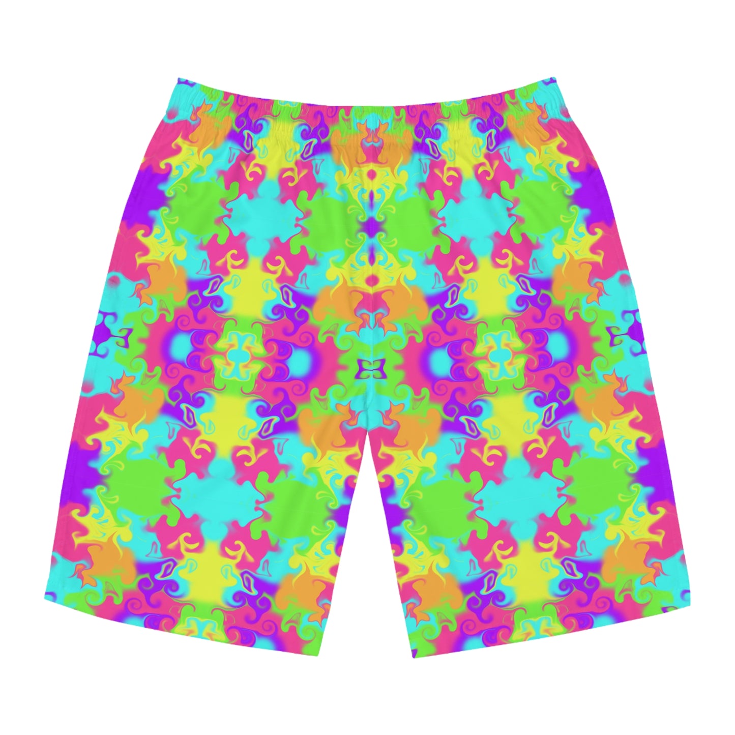 Neon Bloom Board Shorts