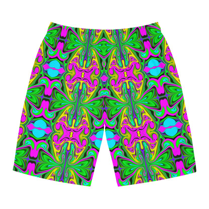Psychedelic Garden Board Shorts