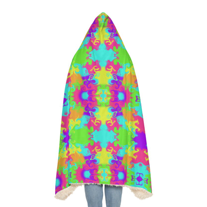 Neon Bloom Snuggle Blanket