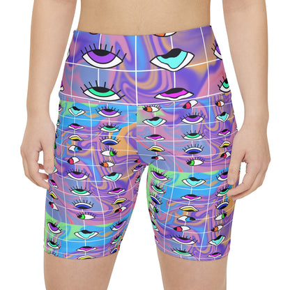 Eye See You Workout Shorts