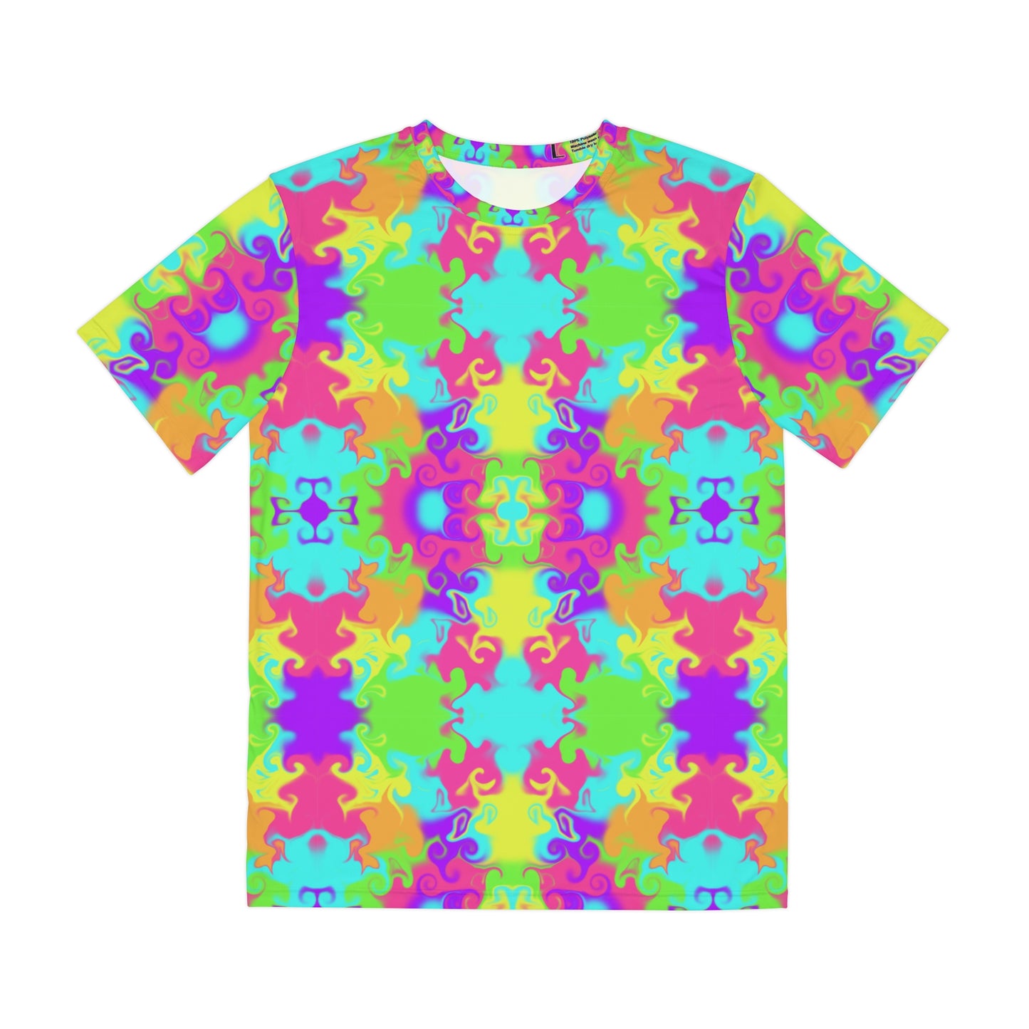 Neon Bloom Soft Polyester Tee