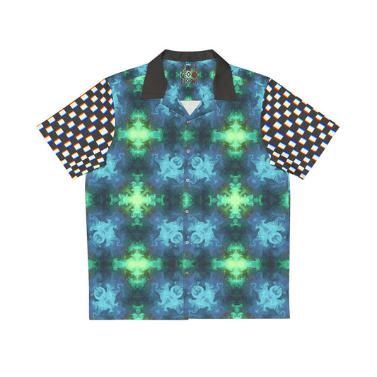 Glitchy Blues Hawaiian Shirt