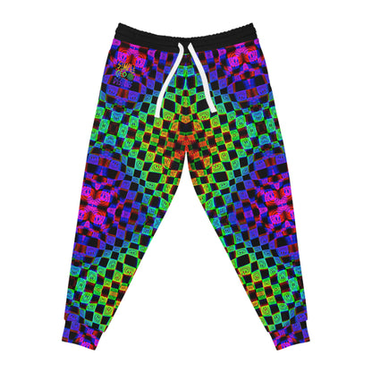 Trippy Rainbow Athletic Joggers