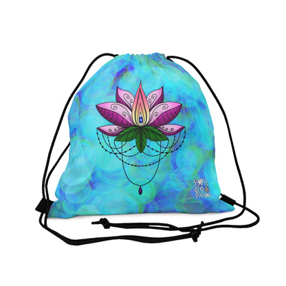 Lotus Drawstring Bag