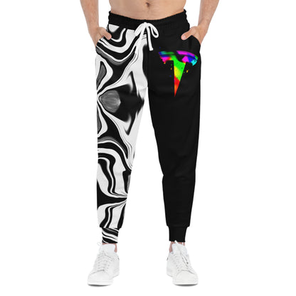 B&W Rainbow Athletic Joggers