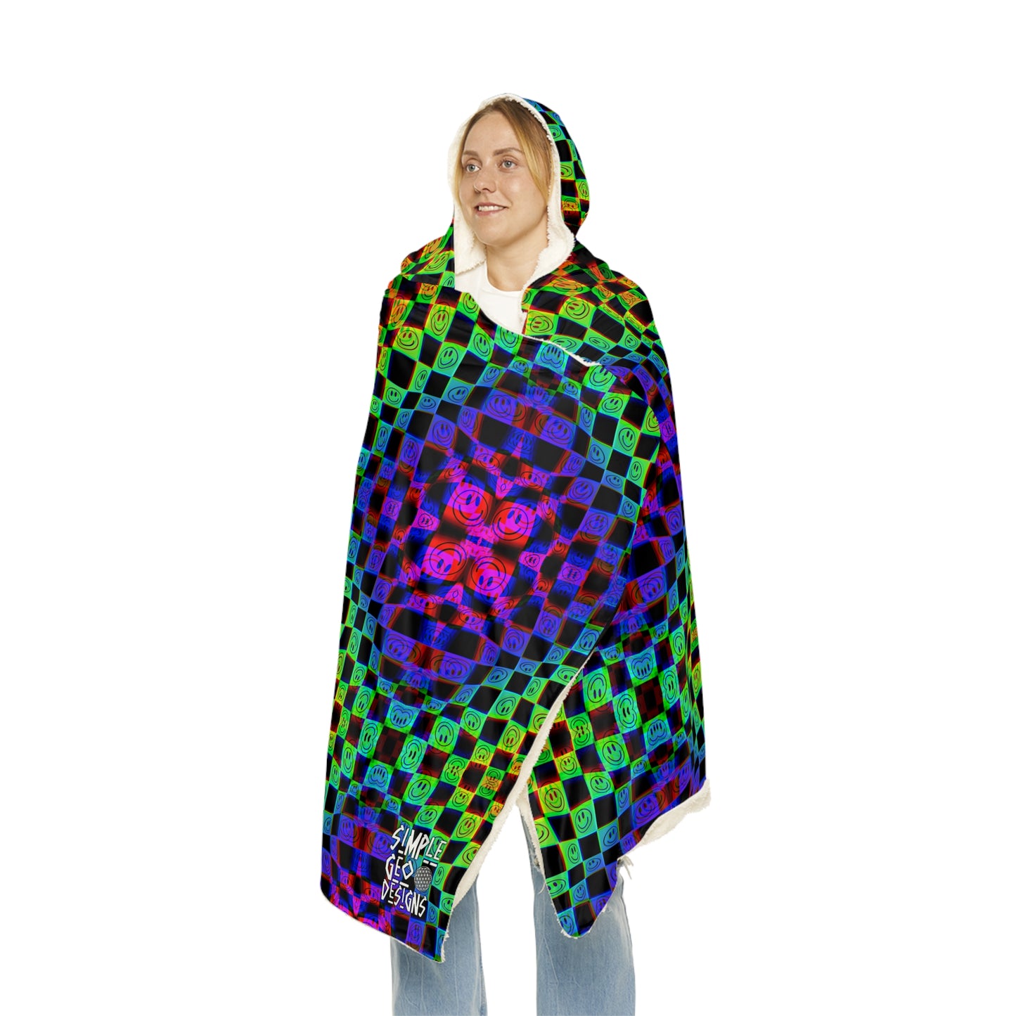 Trippy Rainbow Snuggle Blanket