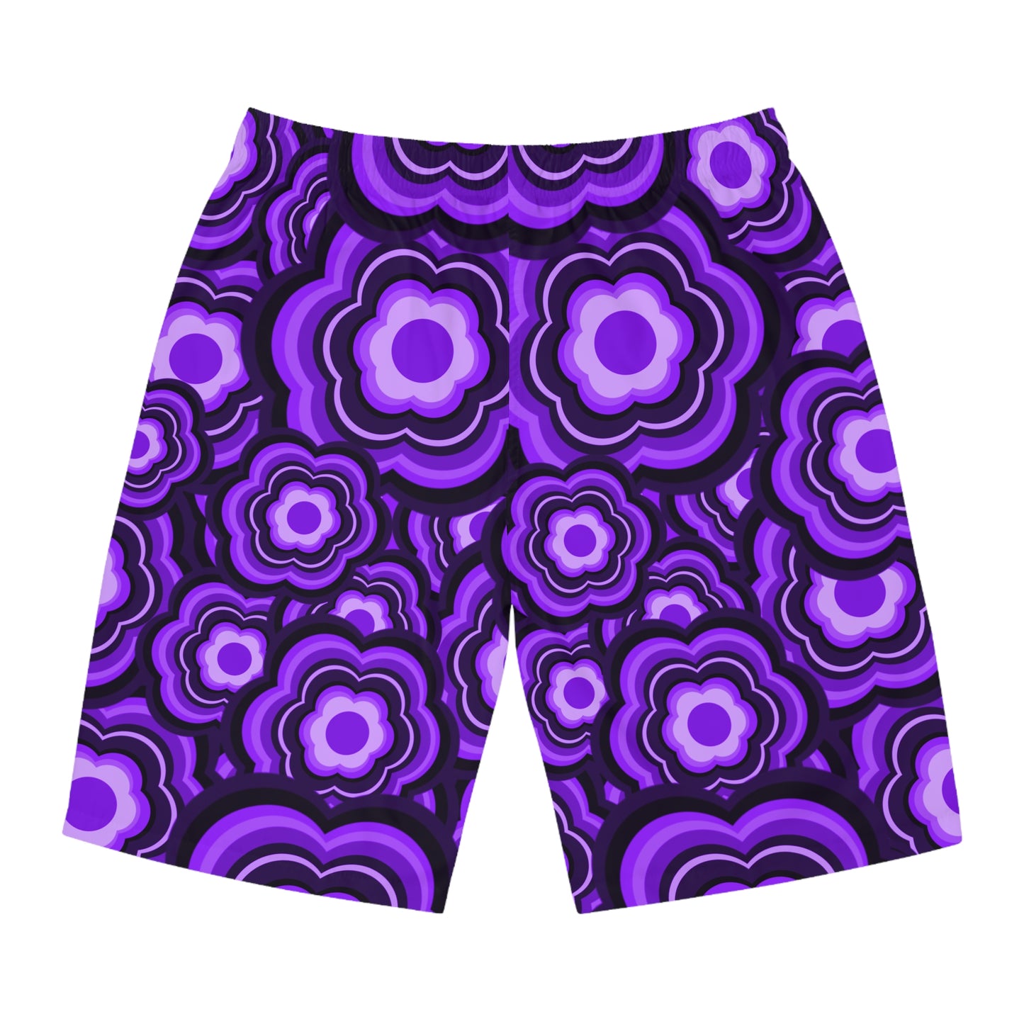 Purple Passion Flower Power Board Shorts