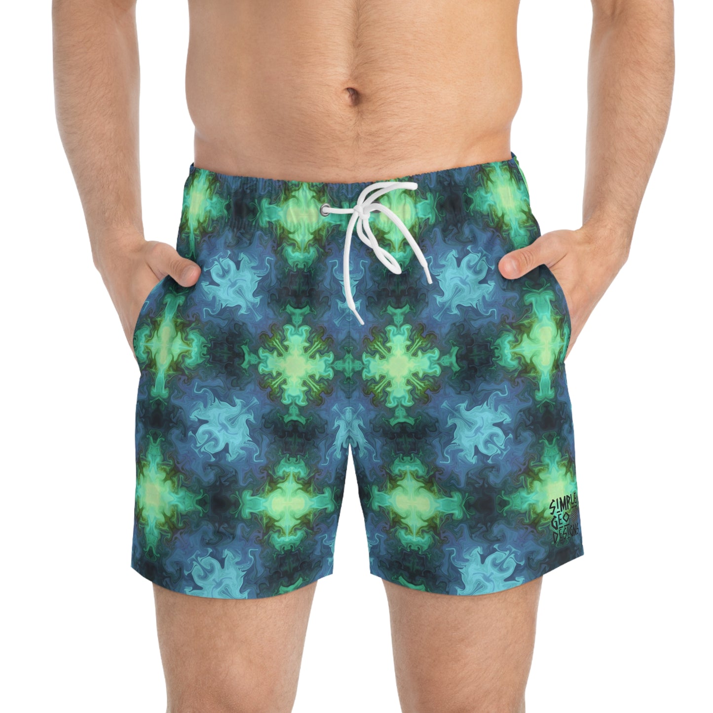 Dark Cool Swim Trunks