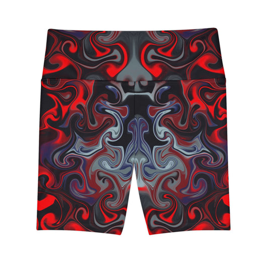 Psychedelic Inferno Workout Shorts