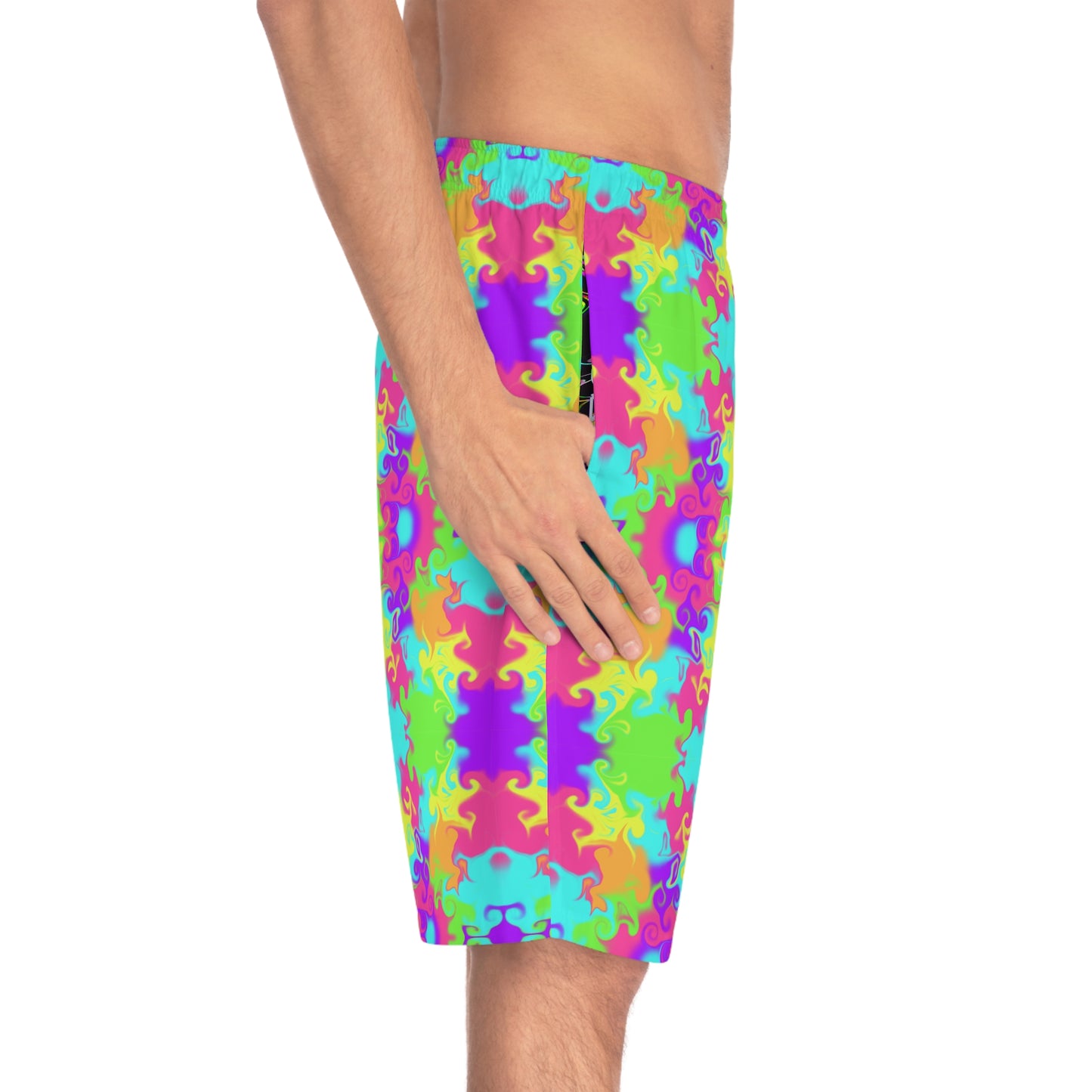 Neon Bloom Board Shorts