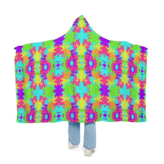 Neon Bloom Snuggle Blanket