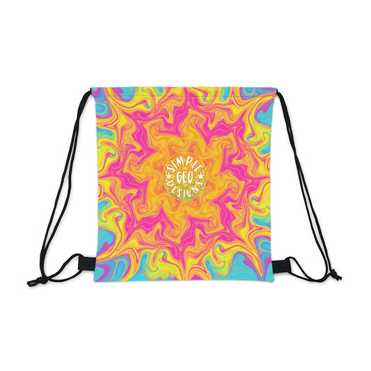 Sun Burst Drawstring Bag