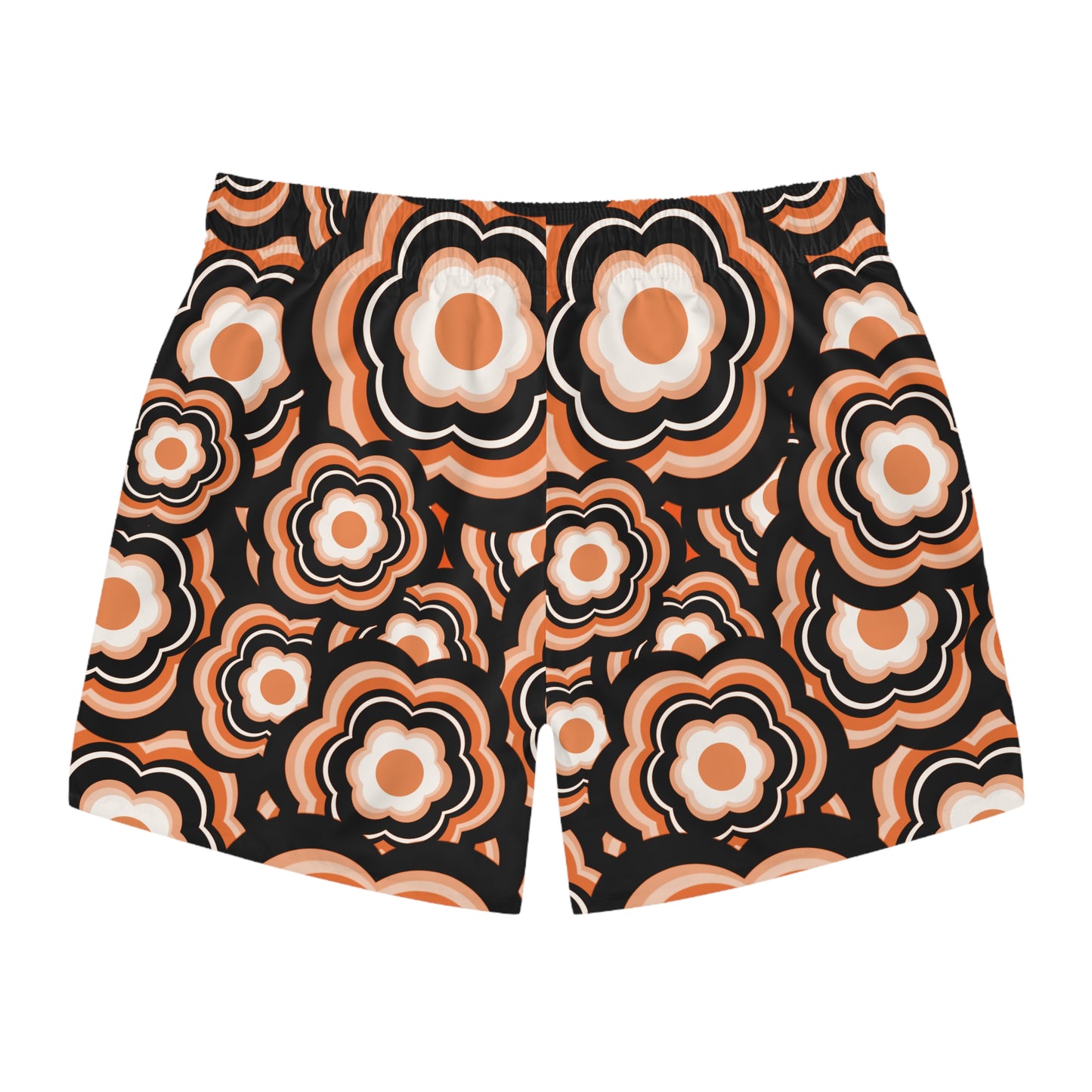 Orangetastic Flower Power Swim Trunks