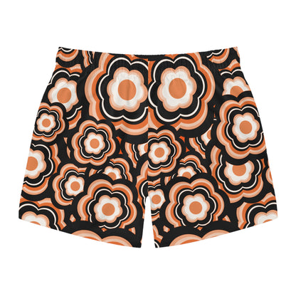 Orangetastic Flower Power Swim Trunks