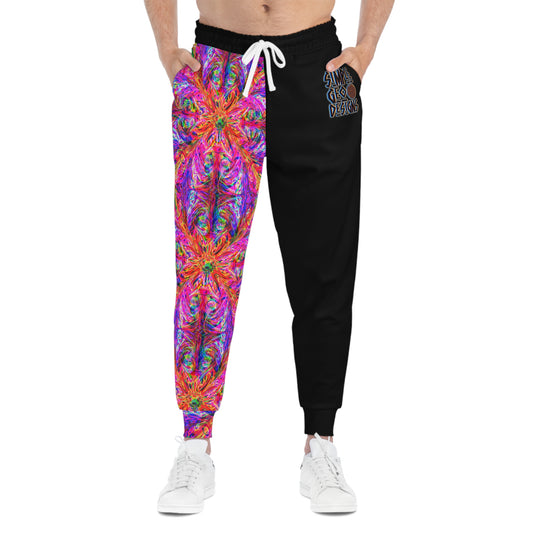 Psychedelic Split Leg Athletic Joggers